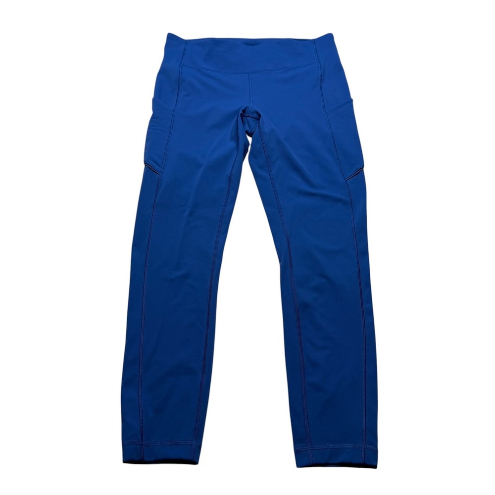 LULULEMON Speed Up Tight Cerulean Blue Pockets Women's Size 8 Running Crop